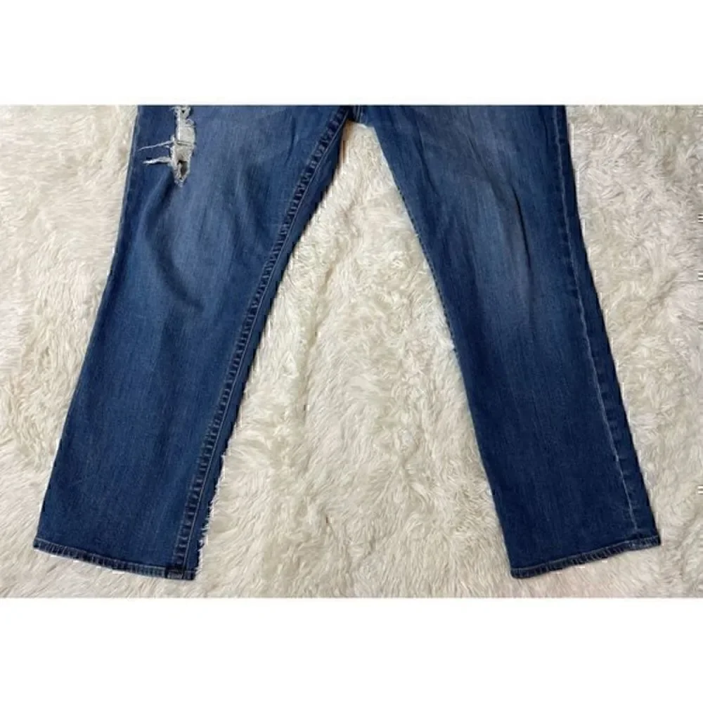 KUT From the Kloth Distressed Straight Leg Jeans Size 22W